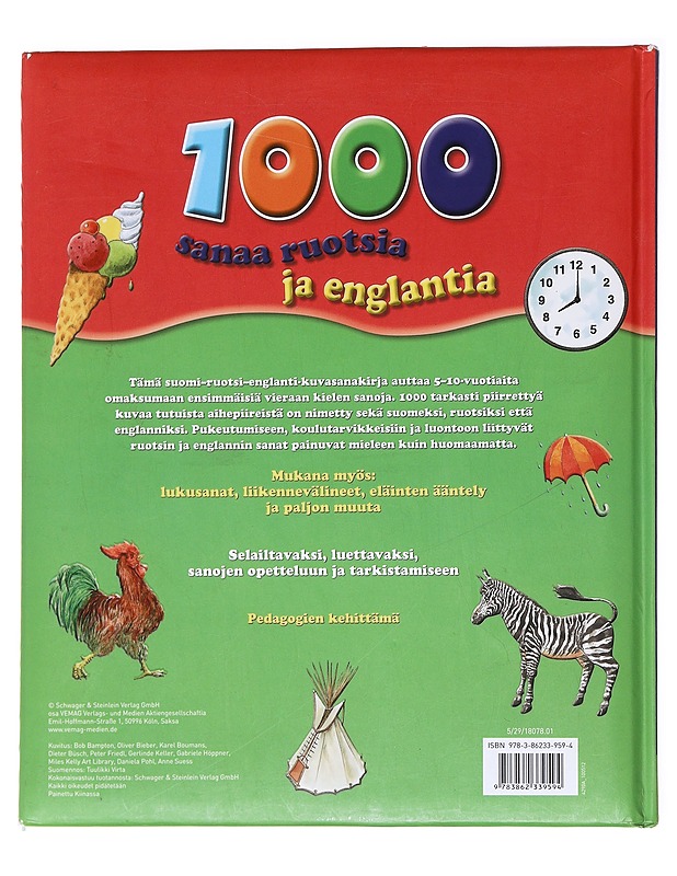 1000 sanaa ruotsia ja englantia - Bampton, Bob - Lastenkirjat - 10105590235 - 1