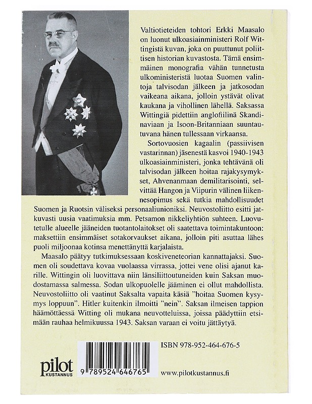 Päämäärä ennen mainetta  - Maasalo, Erkki  - Historiakirjat - 10105590430 - 1