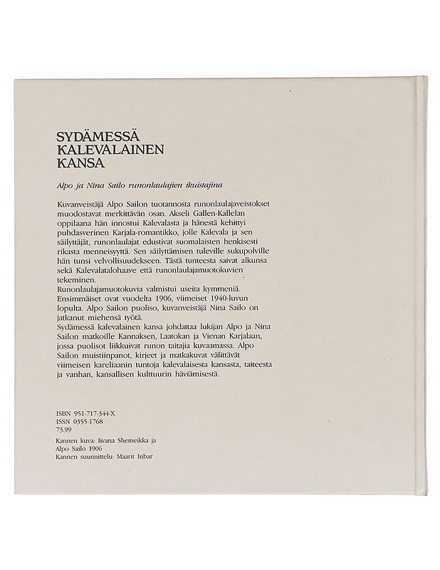 Sydämessä kalevalainen kansa / Alpo ja Nina Sailo runonlaulajien ikuistajina - Hjelt, Marjut - Elämäkerrat ja muistelmat - 10105590481 - 1