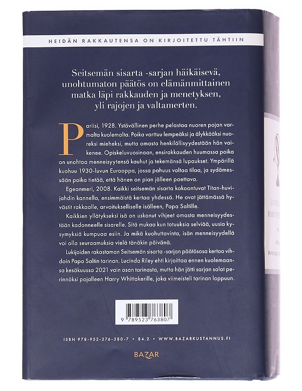 Atlas, Papa Saltin tarina - Riley, Lucinda - Romaanit ja novellit - 10105590486 - 1