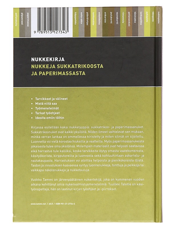 Nukkekirja - Talvitie, Tuulikki ; Tammi, Vuokko - Käsityökirjat - 10105590491 - 1