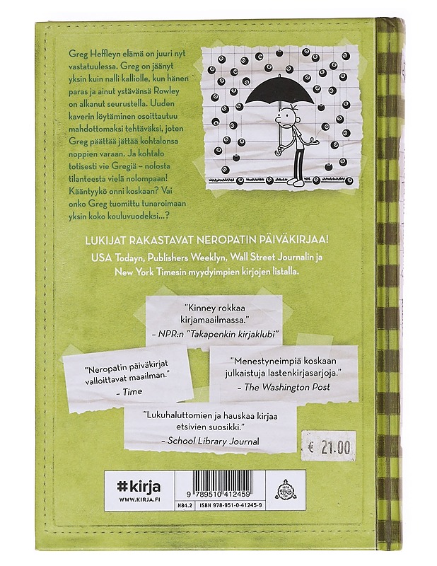 Neropatin päiväkirja / 8 Kohtalo kolhii - Kinney, Jeff - Nuorten kirjat - 10105590508 - 1