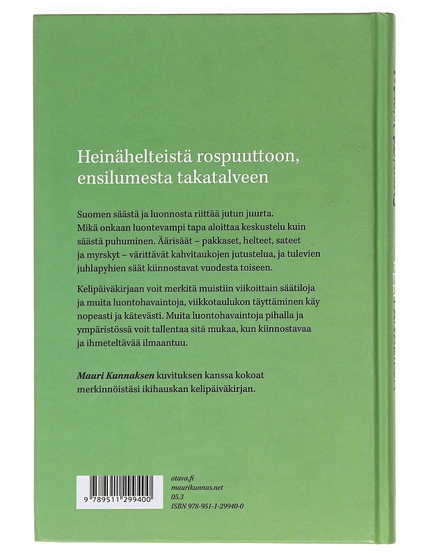Kelipäiväkirja - Mauri Kunnas - Nuorten kirjat - 10105590515 - 1