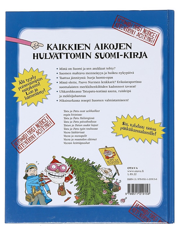 Tatun ja Patun päivitetty Suomi - Havukainen, Aino - Lastenkirjat - 10105590547 - 1