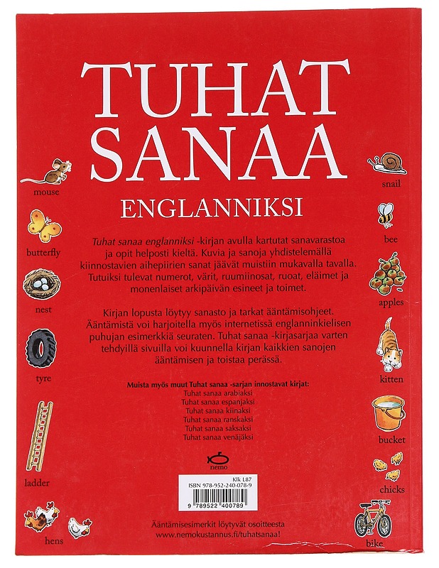 Tuhat sanaa englanniksi - Amery - Lastenkirjat - 10105590551 - 1