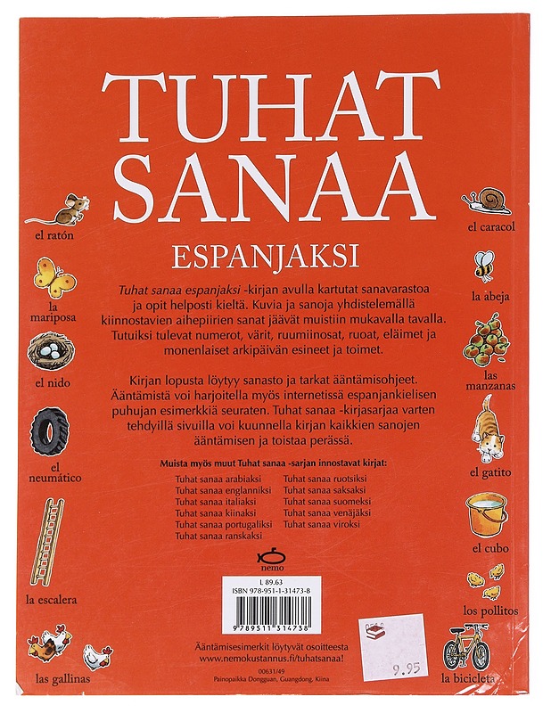 Tuhat sanaa espanjaksi - Amery, Heather - Lastenkirjat - 10105590556 - 1