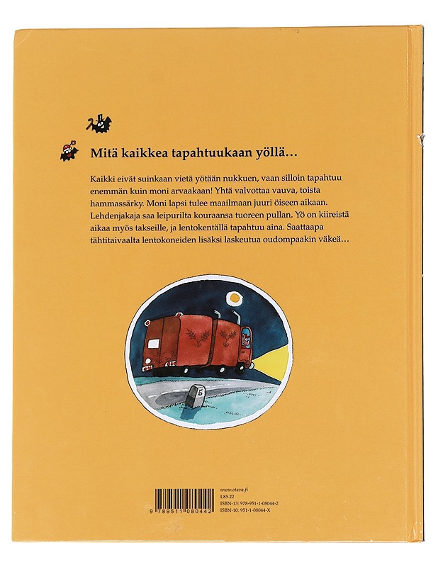 Yökirja, eli Mitä kaikkea tapahtuukaan yöllä - Kunnas, Mauri - Lastenkirjat - 10105590561 - 1