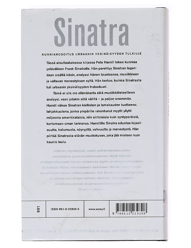 Miksi Sinatra on tärkeä - Hamill, Pete - Tietokirjat ja oppaat - 10105590569 - 1