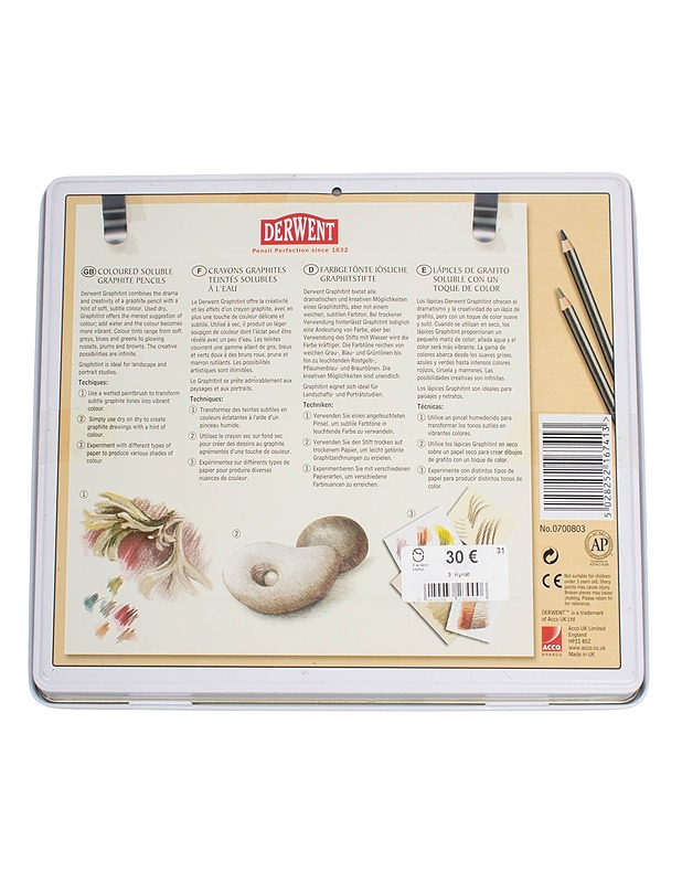 DERWENT Graphitint lyijykynäsetti, 24kpl - Askartelu - 10105590652 - 2