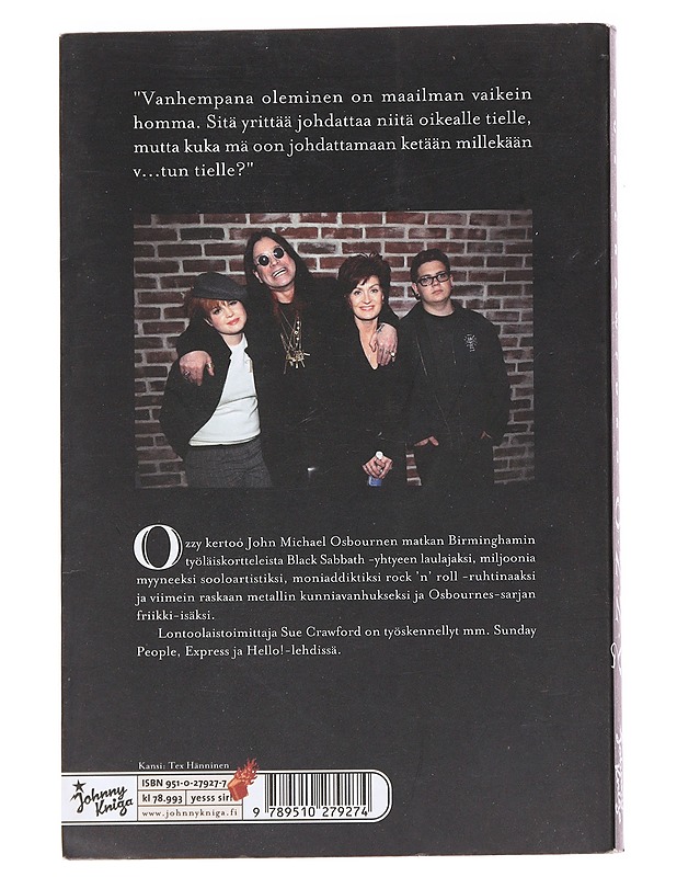 Ozzy - Crawford, Sue - Elämäkerrat ja muistelmat - 10105590767 - 1