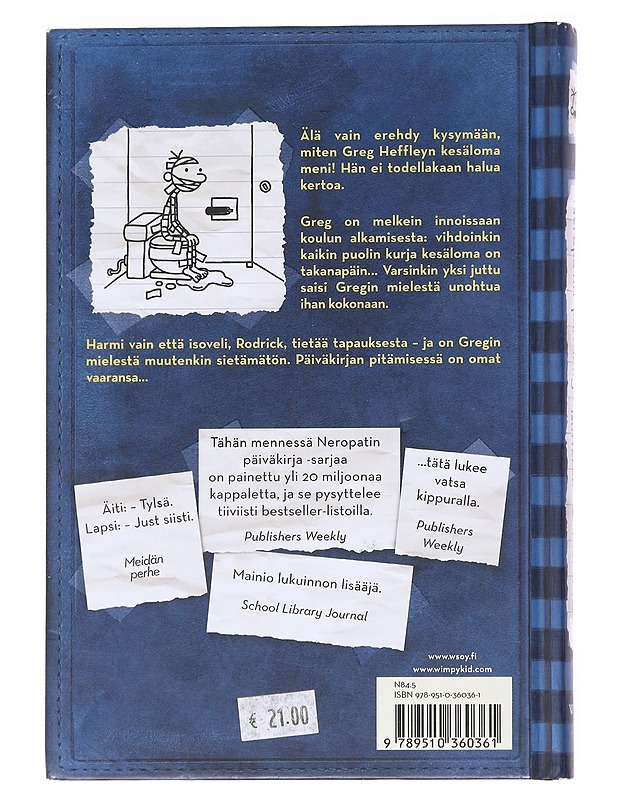 Neropatin päiväkirja / 2 Isoveli isottelee : Greg Heffleyn julkaisu - Kinney, Jeff - Nuorten kirjat - 10105590760 - 1