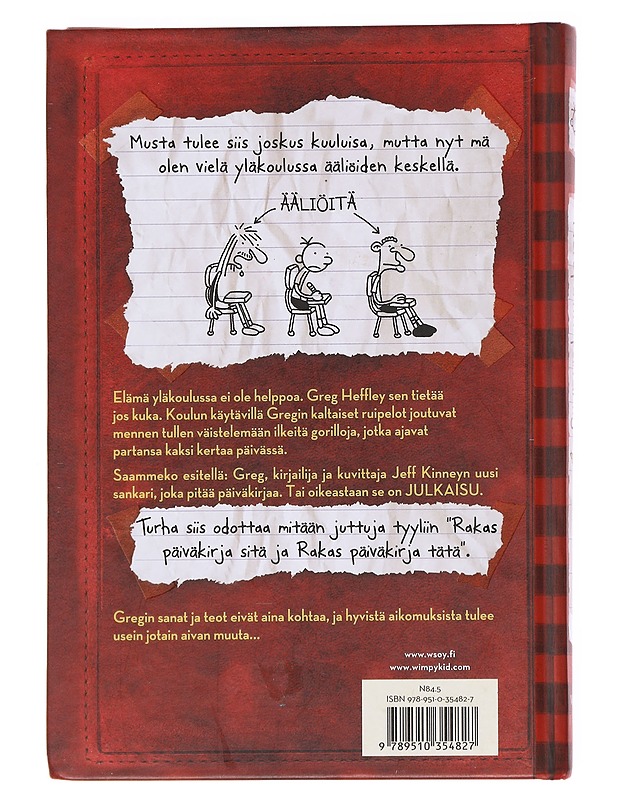 Neropatin päiväkirja / Greg Heffleyn julkaisu - Kinney, Jeff - Nuorten kirjat - 10105590766 - 1