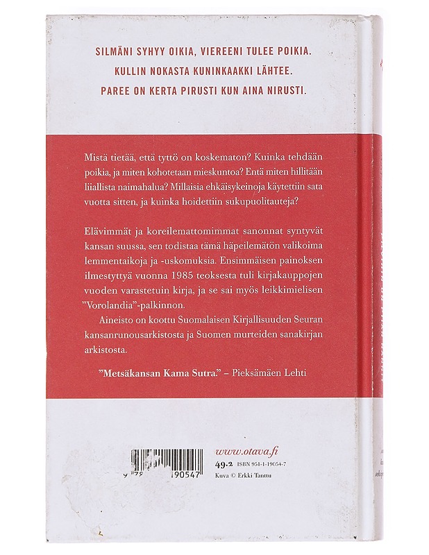 Pilvihin on piian nännit : Suomen kansan seksiperinnettä - Paasio, Marja - Tietokirjat - 10105590788 - 1