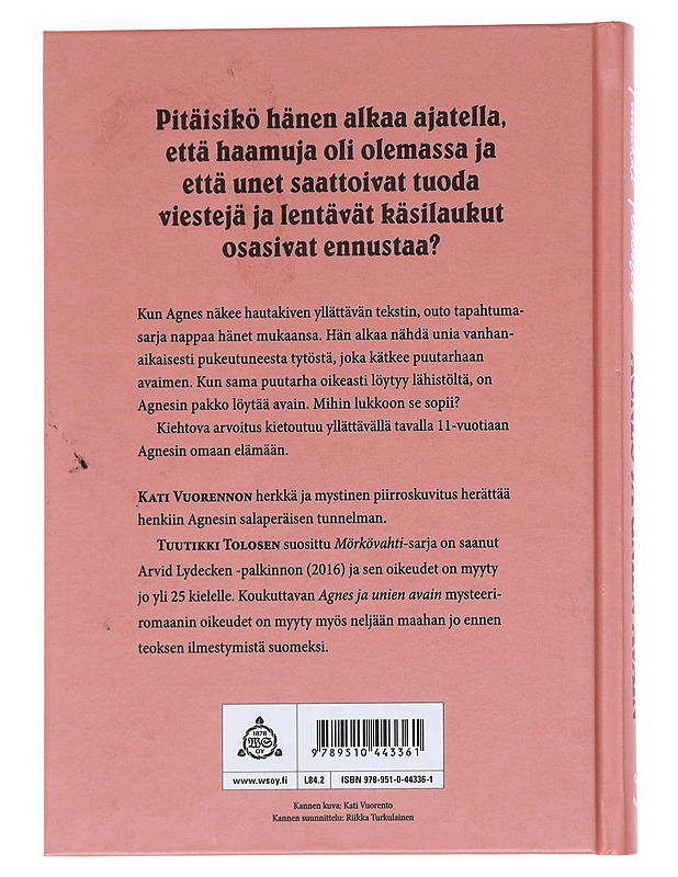 Agnes ja unien avain - Tolonen, Tuutikki - Lastenkirjat - 10105590870 - 1
