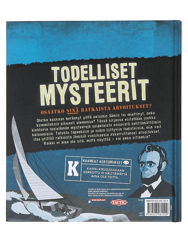 Todelliset mysteerit- Martineau, Susan - Lastenkirjat - 10105590896 - 1