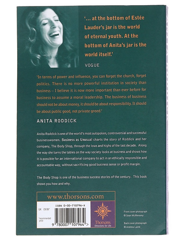 Business as Unusual - Anita Roddick - Tietokirjat ja oppaat - 10105590885 - 1