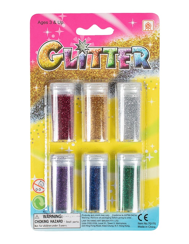 HOBBYGLITTER askarteluglitteri, 6kpl - Askartelu - 10105590891 - 0