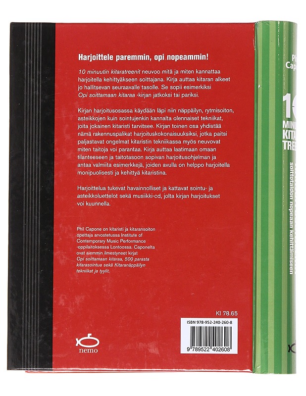 10 minuutin kitaratreenit - Phil Capone - Tietokirjat ja oppaat - 10105590921 - 1