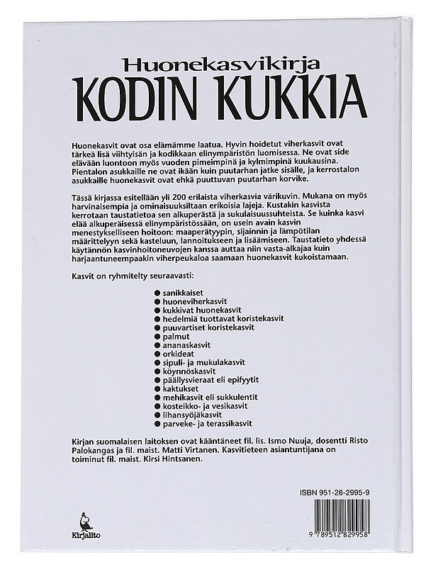 KODIN KUKKIA / HUONEKASVIKIRJA - HAAGER, JIRÍ - Tietokirjat ja oppaat - 10105590949 - 1
