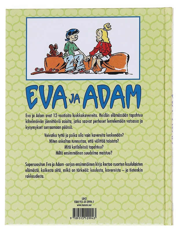 Eva ja Adam: Kertomus koulusta, kavereista ja rakkaudesta - Gahrton, Måns - Romaanit ja novellit - 10105590962 - 1
