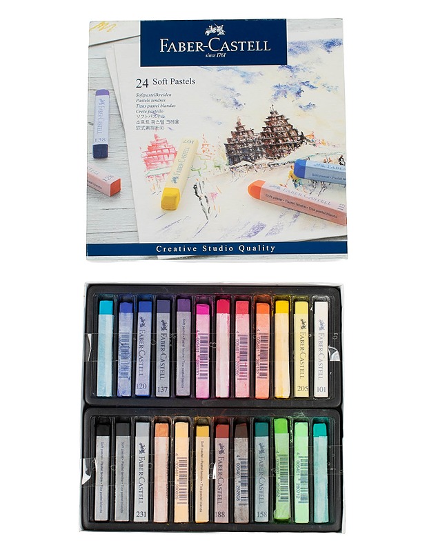 FABER CASTELL Pehmeät kuivapastelliliidut, 24kpl - Askartelu - 10105590971 - 0