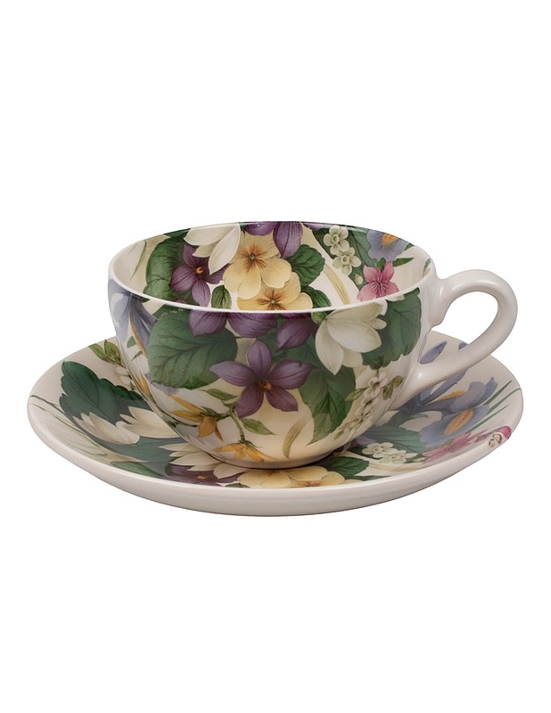 WAYMAN CERAMICS Bloomers kuppi ja aluslautanen - Lautaset ja kulhot - 10105591007 - 1