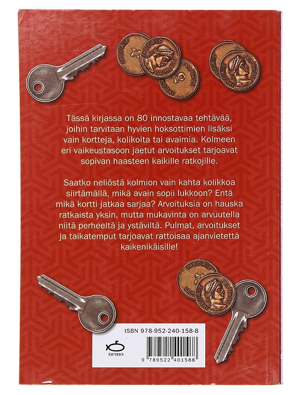 Kortti-, kolikko- ja avainarvoituksia - Assmuth, Aino - Tietokirjat ja oppaat - 10105591049 - 1