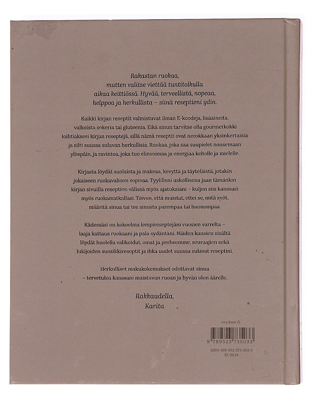 Karitan parhaat reseptit - Tykkä, Karita - Ruokakirjat - 10105591153 - 1
