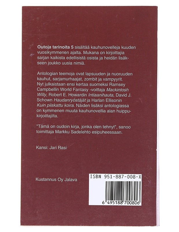 Outoja tarinoita / 5 - Sadelehto - Romaanit ja novellit - 10105591292 - 1