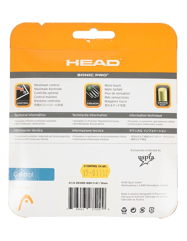 HEAD SONIC PRO -tennismailan jännesetti, 12 metriä - Muut urheiluvälineet ja vapaa-aika - 10105591302 - 1