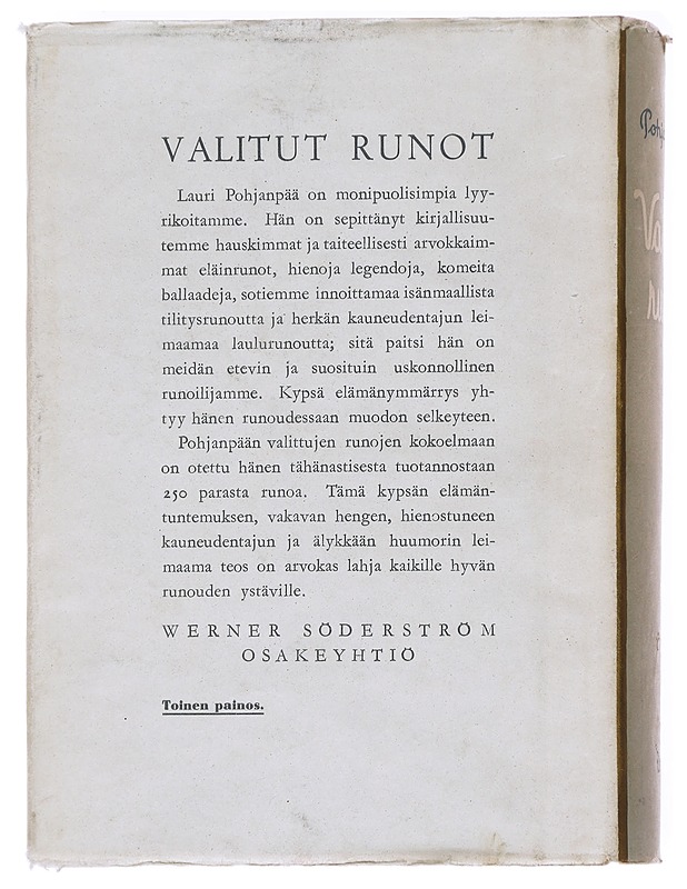 Valitut runot - Lauri Pohjanpää - Runot ja näytelmät - 10105591347 - 1
