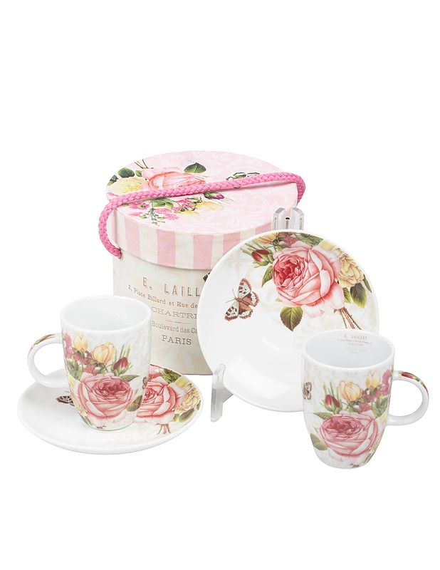 PPD Jardin Rose espressokuppisetti, 4 osaa - Lautaset ja kulhot - 10105591363 - 0