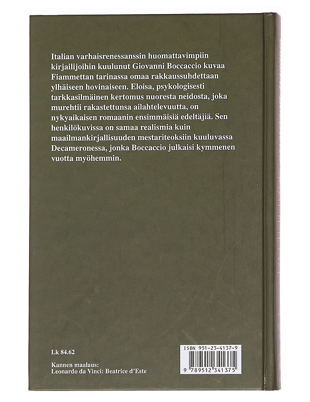 Fiammetta - Boccaccio, Giovanni - Romaanit ja novellit - 10105591366 - 1