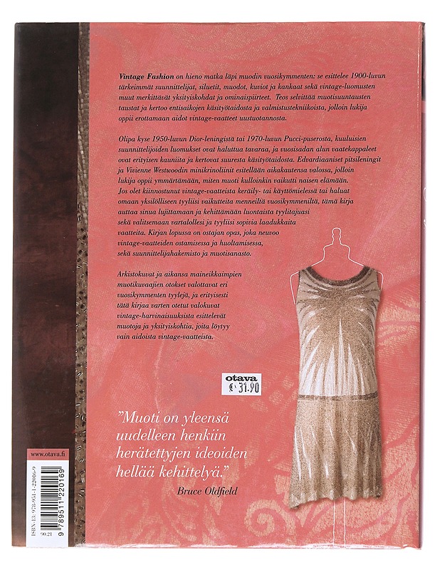 Vintage fashion : muodin vuosikymmenet - Rhodes, Zandra - Harrastekirjat - 10105591388 - 1