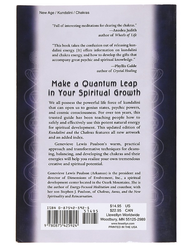 Kundalini and the Chakras - Genevieve Lewis Paulson - Tietokirjat ja oppaat - 10105591414 - 1