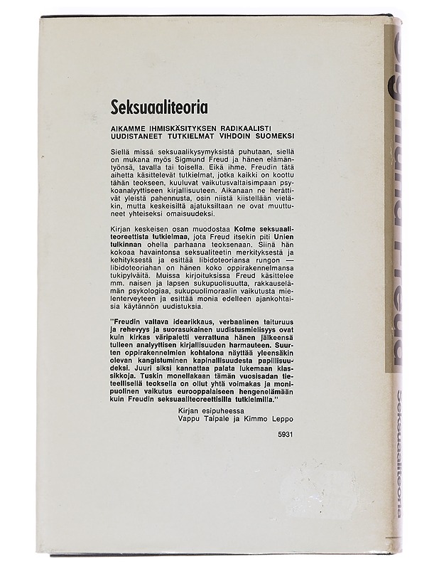 Seksuaaliteoria - Sigmund Freud - Tietokirjat ja oppaat - 10105591502 - 1