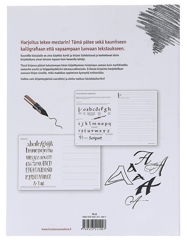 Kalligrafia ja tekstaus : harjoituskirja - Ferraro, Cari - Tietokirjat ja oppaat - 10105591556 - 1