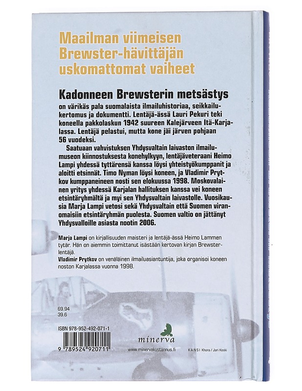 Kadonneen Brewsterin metsästys - Lampi, Marja - Historiakirjat - 10105591639 - 1