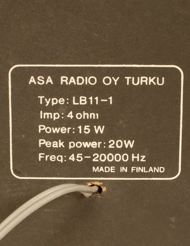 ASA RADIO LB11-1 kaiutinpari - Audio - 10105591653 - 3