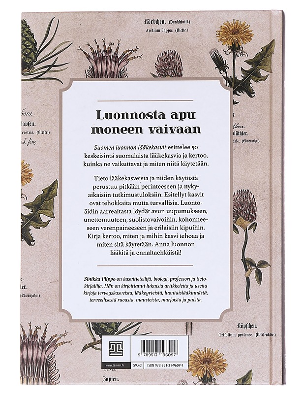 Suomen luonnon lääkekasvit - Piippo, Sinikka  - Kirja lahjaksi - 10105591670 - 1