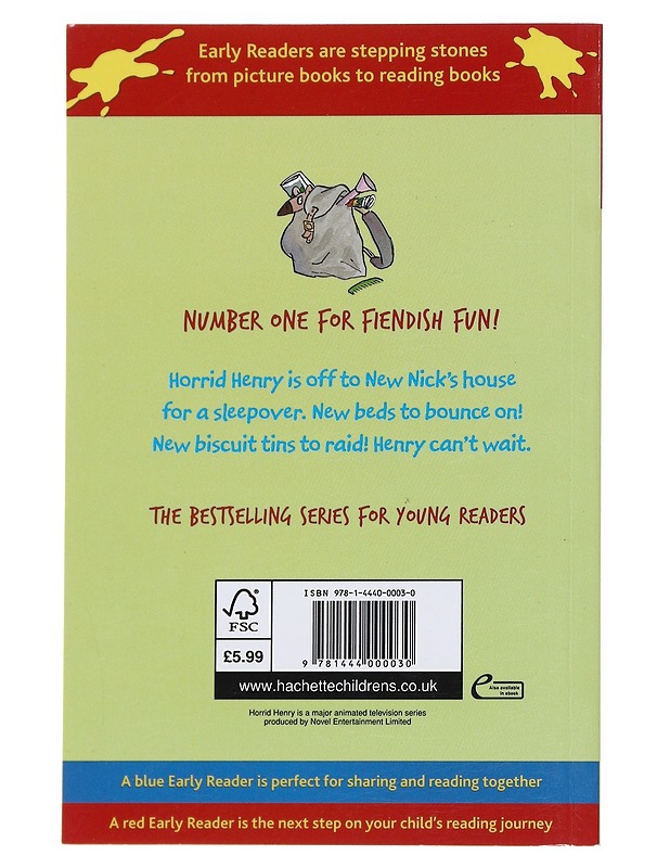 Horrid Henry's sleepover - Lastenkirjat - 10105591710 - 1