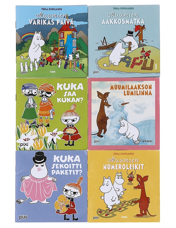 Muumi-aiheisia Pixi-minikirjoja, 6 kpl - Lastenkirjat - 10105591809 - 0