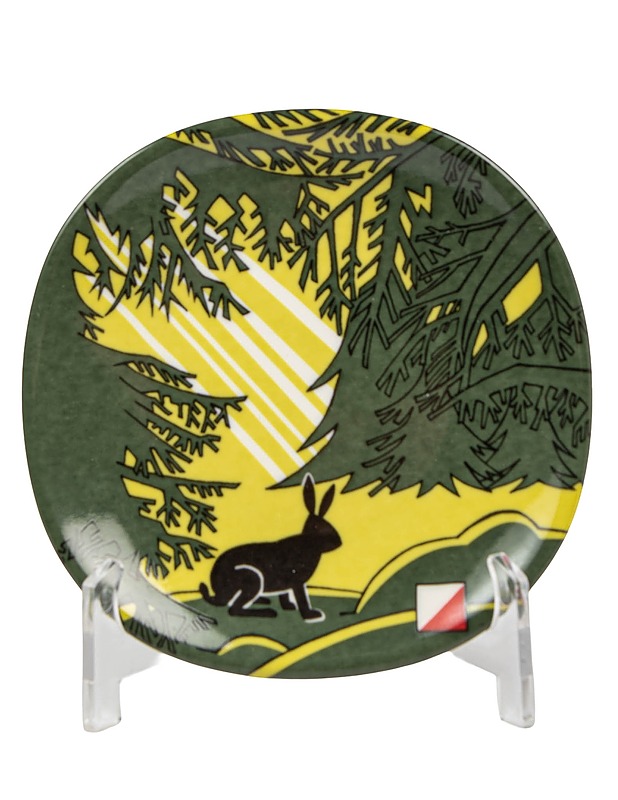 ARABIA Iltarastit-sarjan Jänis -pienoislautanen, 12,5 cm - Designsuosikit - 10105591787 - 0