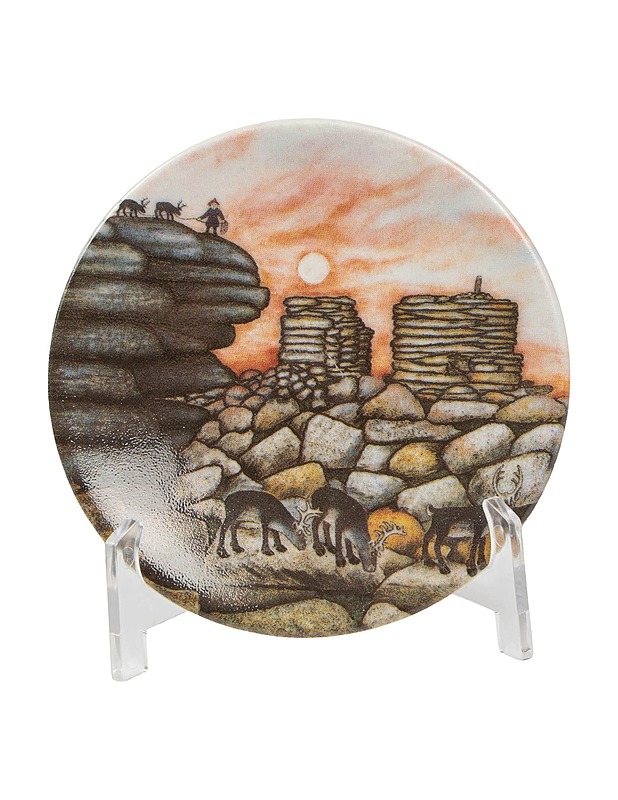 ARABIA  Lappi-sarjan Kivipaadet ilta-auringossa -miniseinälautanen, 12 cm - Designsuosikit - 10105591796 - 0