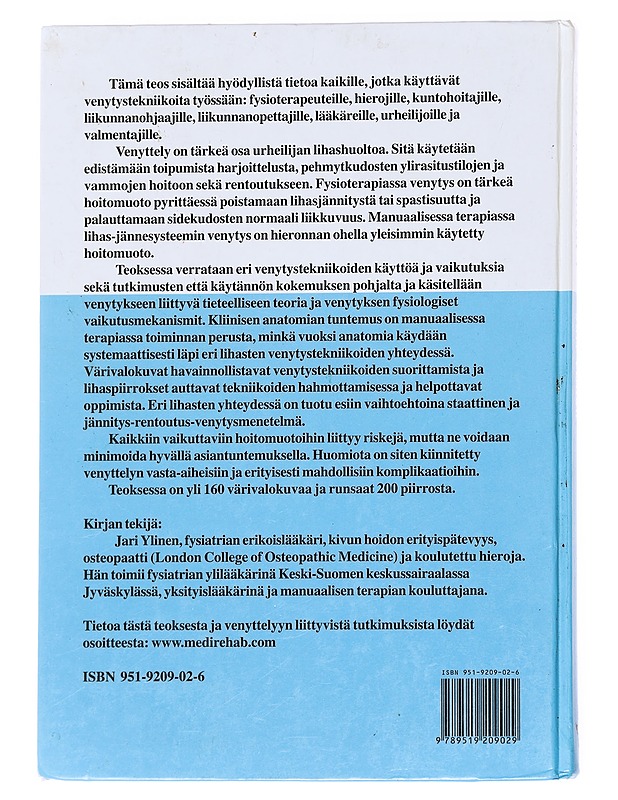 Venytystekniikat 1  - Ylinen, Jari - Tietokirjat ja oppaat - 10105591827 - 1