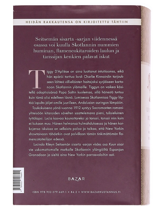 Kuun sisar / Tiggyn tarina - Riley, Lucinda - Romaanit ja novellit - 10105591840 - 1