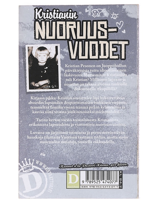 Kristianin nuoruusvuodet - Juha Vuorinen - Romaanit ja novellit - 10105591878 - 1