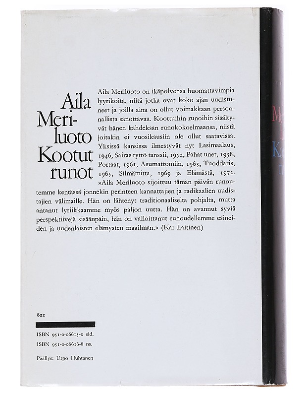 Kootut runot - Aila Meriluoto - Runot ja näytelmät - 10105591939 - 1