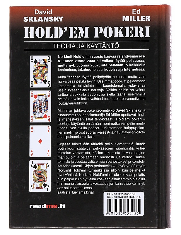 Hold'em pokeri / teoria ja käytäntö - Sklansky, David - Tietokirjat ja oppaat - 10105591946 - 1