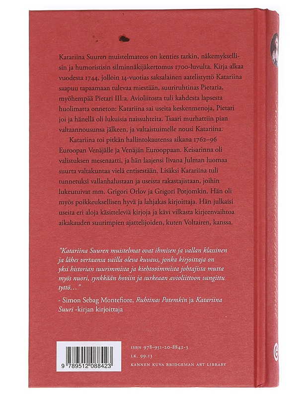 Katariina Suuren muistelmat - Katariina II, Venäjän keisarinna - Elämäkerrat ja muistelmat - 10105591950 - 1